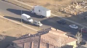 Caminhão que foi roubado em Denver, nos EUA - Divulgação/Vídeo/KDVR/KWGN