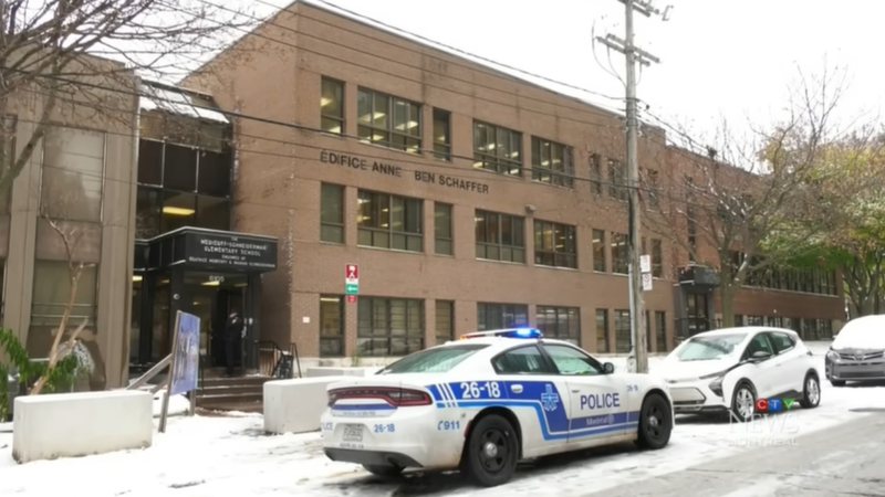 Escola judaica que sofreu ataque a tiros em Montreal, no Canadá - Reprodução/Vídeo/YouTube/@CTVNews