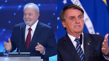 Á esquerda imagem de Lula e à direita imagem de Bolsonaro - Getty Images