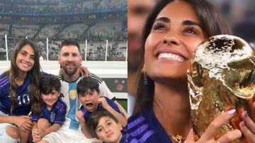 Imagem de Antonela, Messi e seus filhos - Reprodução / Instagram