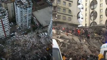 Imagens do terremoto que atingiu a Turquia e Síria - Reprodução / Vídeo