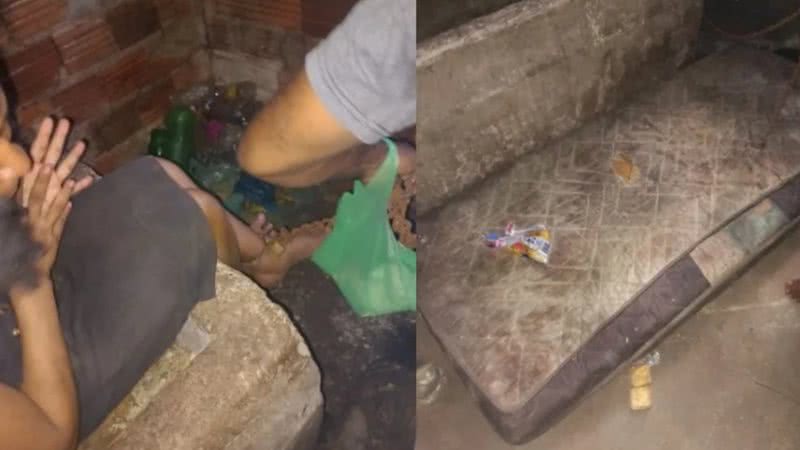 Vítima resgatada em cômodos insalubres - Divulgação/PC-MA