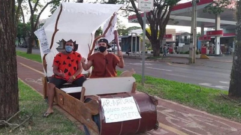 Veículo usado no protesto - Divulgação/ Arquivo Pessoal