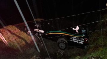 Carro funerário que foi furtado em SC - Divulgação