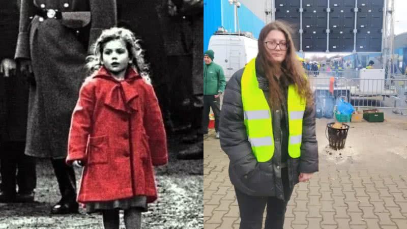 Oliwia Dabrowska em antes e depois - Divulgação / Universal Pictures e Divulgação/Instagram