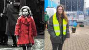 Oliwia Dabrowska em antes e depois - Divulgação / Universal Pictures e Divulgação/Instagram