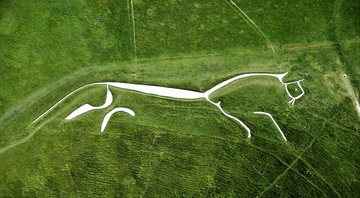 Imagem do Cavalo branco de Uffington - Divulgação