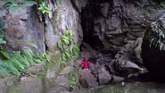 Registro feito por youtuber explorando as cavernas Abbey - Divulgação/ Youtube/ Claus Well