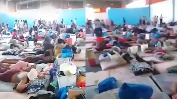 Trechos de vídeo mostrando o centro de detenção - Divulgação/ Youtube/ The Guardian