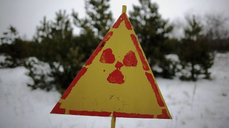 Imagem ilustrativa de placa em Chernobyl