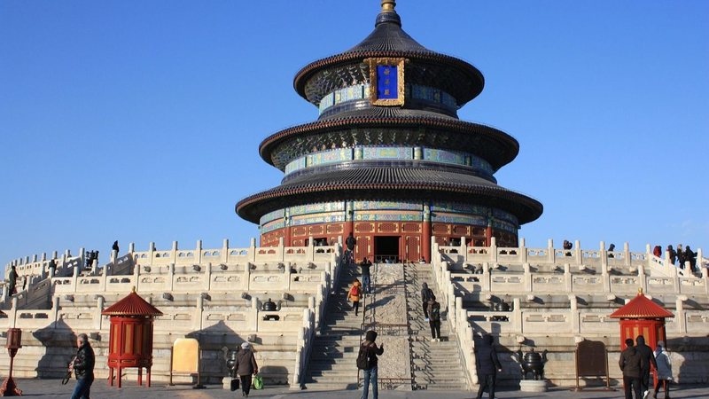 Fotografia do Templo do Céu, cartão postal de Pequim