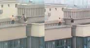Vídeo mostra menino pulando de um prédio para outro na China - Divulgação/Youtube/Sputinik Radio