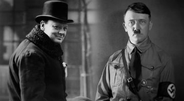 Montagem de Adolf Hitler e Winston Churchill - Divulgação/ Roche Productions