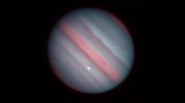 Rocha atingiu Júpiter em outubro de 2021 - Arimatsu et al/Kyoto University/PONCOTS
