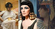 Diferentes representações de Cleópatra - Divulgação e Wikimedia Commons, Domínio Público