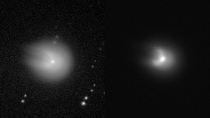Imagens do cometa captadas pelo grupo de astrônomos amadores, Comet Chasers - Reprodução/Redes Sociais/X/@tyseren