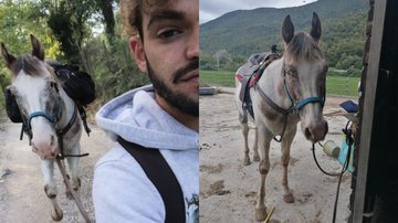 Cono La Veglia e seu cavalo, Jay - Reprodução/Instagram/@cono.laveglia.3