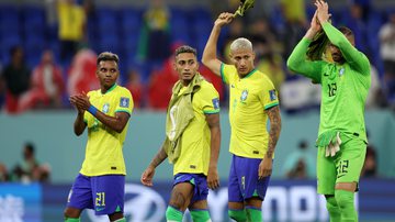 Jogadores da seleção brasileira após o jogo contra a Suíça - Getty Images