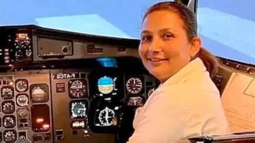 Anju Khatiwada, copilota de avião que caiu no Nepal - Reprodução/Twitter