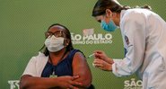 A enfermeira vacinada - Divulgação/Governo de São Paulo