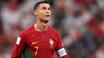 O jogador Cristiano Ronaldo, pela seleção de Portugal na Copa do Mundo 2022 - Getty Images