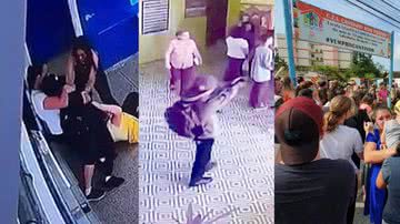 Cenas de ataques brasileiros a creches e escolas - Divulgação / Vídeo / YouTube
