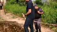Policiais analisam local do crime - Divulgação / TV Globo