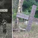 A cruz que marca o túmulo de Joseph Greiner - Divulgação/Rede Amazônica e Arquivo Pessoal