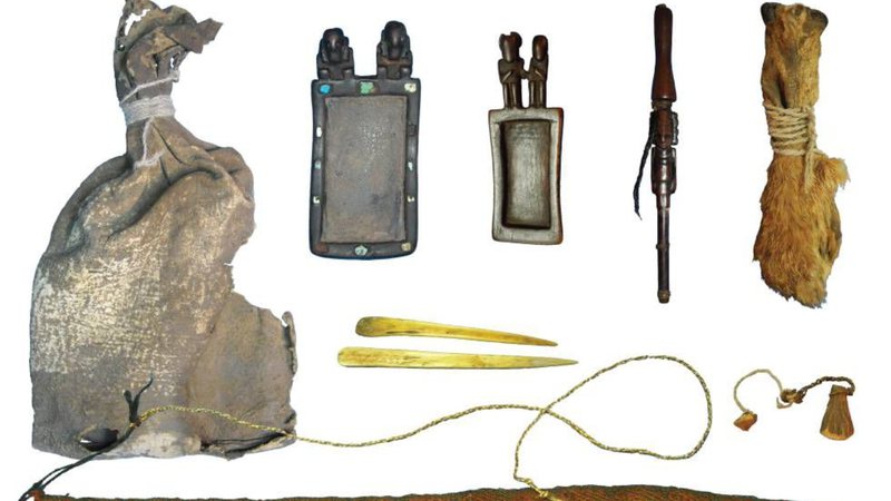Objetos utilizados pelos nativos americanos para consumo de drogas - Divulgação/Juan Albarracín-Jordan e José M. Capriles