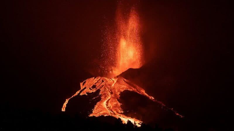 A erupção do vulcão Cumbre Vieja na ilha de La Palma
