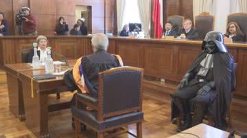 Darth Vader em tribunal no Chile - Reprodução/Vídeo