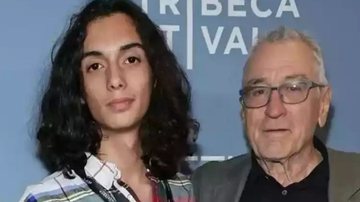 Leandro junto ao avô, Robert De Niro - Divulgação / Redes sociais