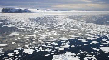 Cena mostra degelo no Ártico - Reprodução/NASA