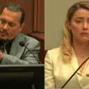 Johnny Depp e Amber Heard no julgamento - Divulgação/Youtube/Law&Crime Network