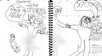 Os desenhos que denunciaram o estupro - Divulgação/RBS TV