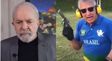 Montagem mostrando Lula e um trecho do vídeo do empresário José Sabatini - Divulgação/ Youtube/ Rádio Bandeirantes/ TvM 4