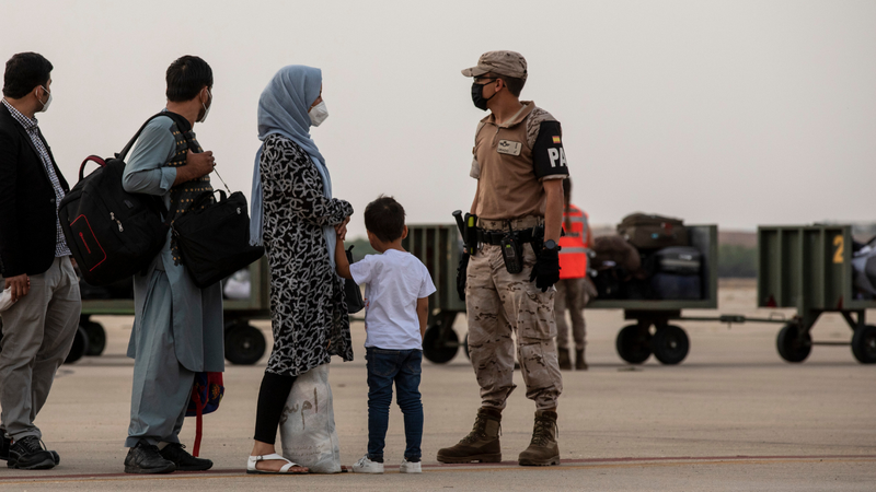 Refugiados afegãos chegam à Espanha - Getty Images