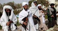 Membros do Talibã em foto antiga - Getty Images