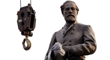A estátua de Robert E. Lee foi removida - Getty Images