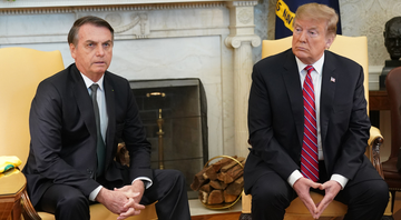 Bolsonaro e Trump durante encontro ocorrido na Casa Branca em 2019 - Getty Images