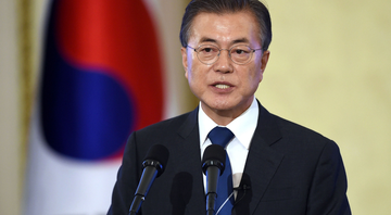 O presidente sul-coreano Moon Jae-in - Getty Images