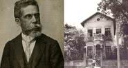 Machado de Assis e a casa onde viveu - Domínio público / Fundação Biblioteca Nacional / Arquivo Nacional