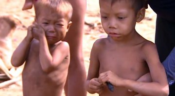 Crianças Yanomami - Divulgação / vídeo / TV Globo