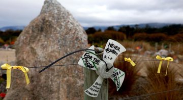Homenagem aos trabalhadores mortos na mina - Getty Images