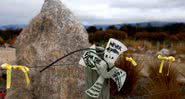 Homenagem aos trabalhadores mortos na mina - Getty Images