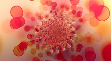 Representação do coronavírus - Imagem de geralt via Pixabay