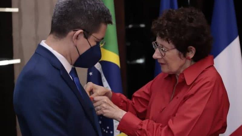 O senador foi homenageado na última segunda-feira - Divulgação / Twitter/ @RadioSenado