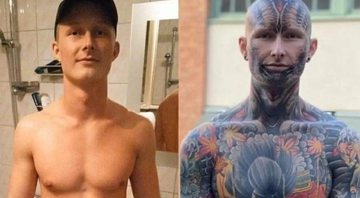 Tristan tatuou 95% do corpo - Divulgação / Instagram / @Tristan_Weigelt