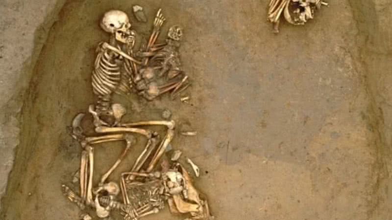 Esqueletos encontrados na Grã-Bretanha