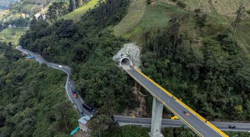 A rodovia Central, no Peru - Getty Images